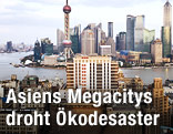 Blick auf die Skyline von Schanghai