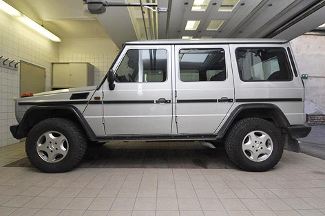 © APA/Polizei Geändewagen des entführten Wirtschaftsanwalts Rebesso
