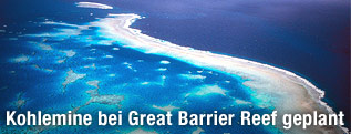 Luftaufnahme des Great Barrier Reef