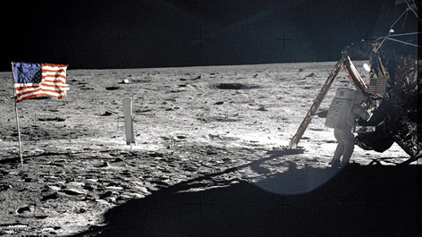 Neil Armstrong auf dem Mond