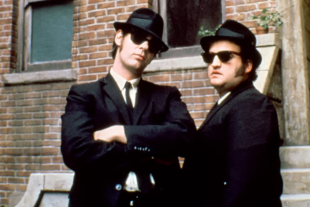 © Corbis/Universal Pictures Dan Aykroyd and John Belushi bei den Dreharbeiten für den Film "Blues Brothers"