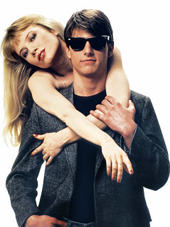 © Corbis/CinemaPhoto Rebecca De Mornay und Tom Cruise mit Sonnenbrille in Lockere Geschäfte (1983)