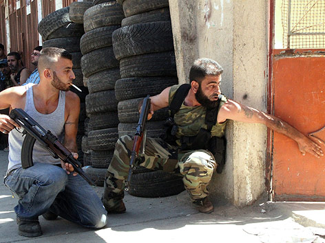 © APA/EPA/Adel Karroum Sunnitische Kämpfer in Tripoli