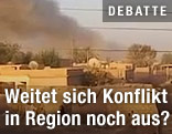 Rauchschwaden über Deir El-Zour