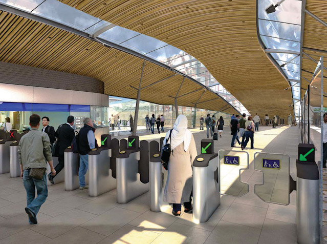 © Crossrail U-Bahnbaustelle in London