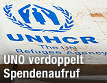 Zelt der UNHCR