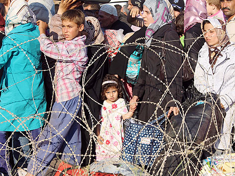 © APA/Cem Ozdel/Anadolu Agency Syrische Flüchtlinge in einem Auffanglager in der Türkei