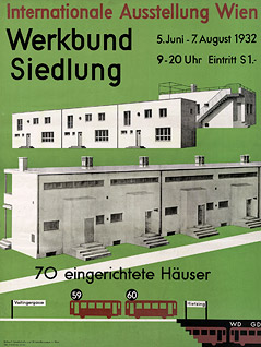 Ausstellungsplakat für die Werkbundsiedlung 1932