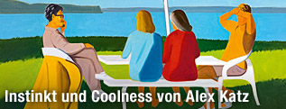 Ausschnitt des Werks "Beach Stop" des K&uuml;nstlers Alex Katz