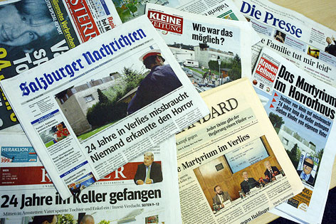 © APA/Roland Schlager Zeitungsberichte über den Fall Fritzl
