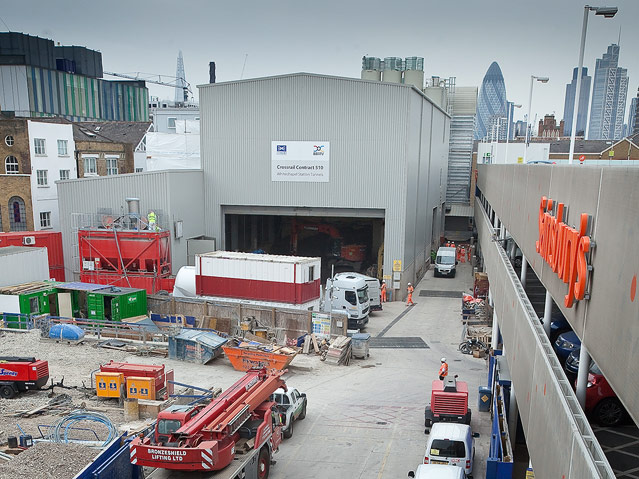 © Crossrail U-Bahnbaustelle in London
