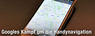 Google Maps auf einem Mobiltelefon