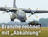 Eine C-160 'Transall' Maschine der Bundeswehr
