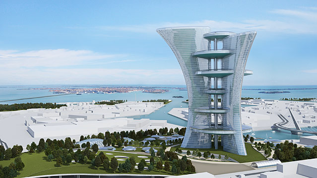 © Pierre Cardin Studio 3D-Innenansicht des Pierre Cardin Towers in Venedig