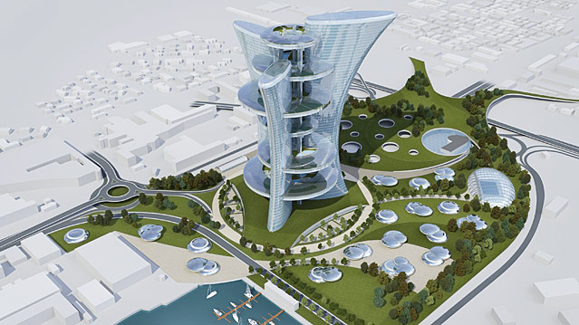 © Pierre Cardin Studio 3D-Innenansicht des Pierre Cardin Towers in Venedig