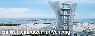 Modellansicht des Pierre Cardin Towers in Venedig