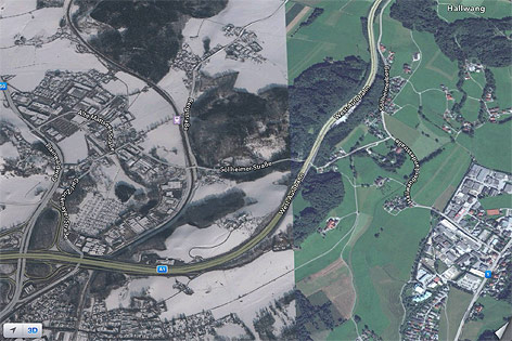 © ORF.at Stadft Salzburg liegt halb im Schnee, halb im grünen