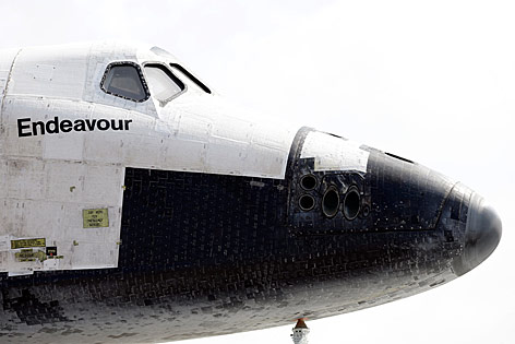 © AP/David J. Phillip Schnauze der "Endeavour"