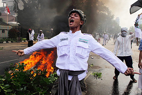 © Reuters/Beawiharta Beawiharta Moslemischer Demonstrant in Jakarta