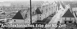 Blick vom Werkshotel Spallerhof in die Glimpfingerstraße, 1938/39