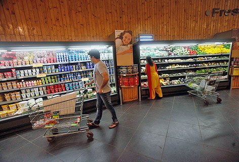 © Reuters/Vivek Prakash Indischer Supermarkt
