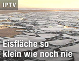 Eisfläche in der Arktis
