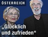 Hauptdarstellerin Emmannuelle Riva mit Regisseur Michael Haneke