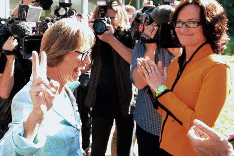 Gabriela Moser und Eva Glawischnig