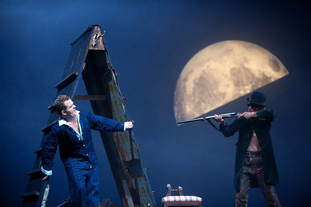 © Burgtheater/Reinhard Werner Cornelius Obonya und Johannes Krisch in "Der Alpenkönig und der Menschenfeind"