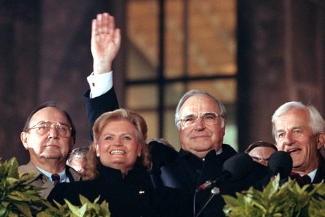 Helmut und Hannelore Kohl, Hans-Dietrich Genscher, Richard von Weizsäcker