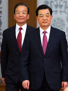 Hu Jintao und Wen Jiabao