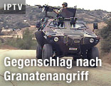 Türkischer Soldat in einem Panzer
