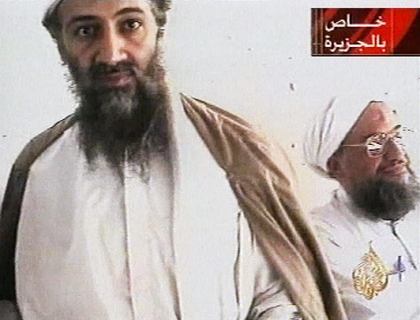 © AP/Courtesy of Al-Jazeera via AP video TV-Bild von Osama Bin Laden und Aiman al-Zawahiri