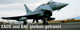 Ein EADS Eurofighter Typhoon auf dem Rollfeld