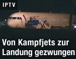 Syrisches Passagierflugzeug in Ankara