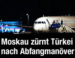 Syrisches Passagierflugzeug in Ankara