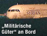 Syrisches Passagierflugzeug in Ankara