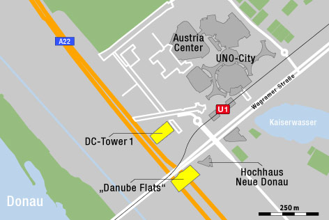 © ORF.at/Daten: OpenStreetMap-Mitwirkende Karte zur Donauplatte