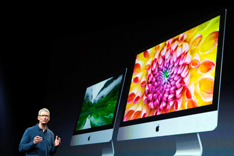 Apple CEO Tim Cook präsentiert neuen Imac
