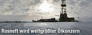 Rosneft-Förderanlage in Timano-Pechora (Nordrussland)