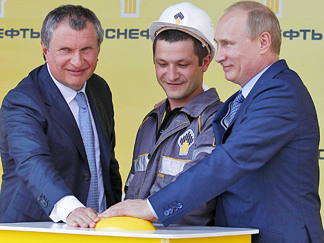 Rosneft-CEO Igor Sechin und Russland-Präsident Wladimir Putin