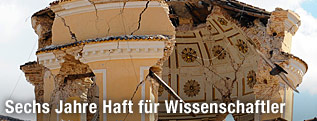 Zerstörter Dom von L'Aquila