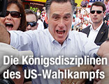 US-Pr&auml;sidentschaftskandidat Mitt Romney in einer Menschenmenge
