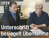 Disney-Chef Bob Iger und "Star Wars"-Erfinder George Lucas