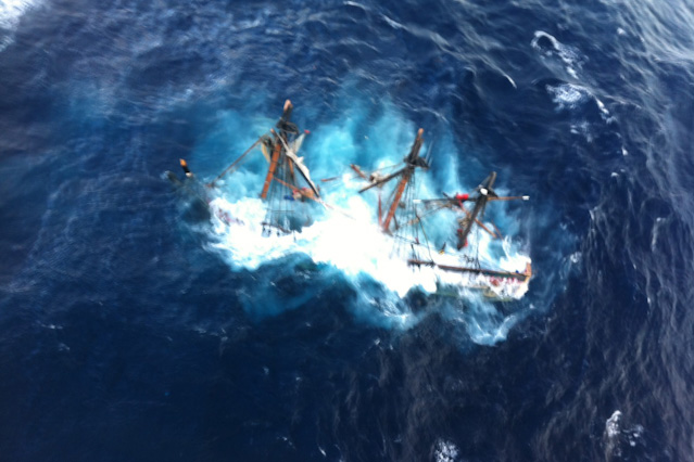 Die versunkene HMS Bounty
