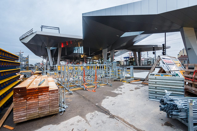 Baustelle am Wiener Hauptbahnhof