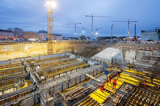 Baustelle am Wiener Hauptbahnhof