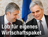 Bundeskanzler Werner Faymann und Vizekanzler Michael Spindelegger