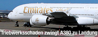 Airbus A380 der Fluglinie Emirates