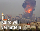 Rauchsäule über Gaza